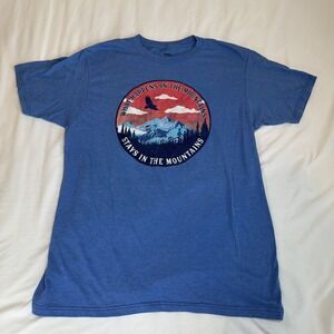 Sonoma Woman's Medium Shirt What Happens In The Mountains Stays In The Mtns‎